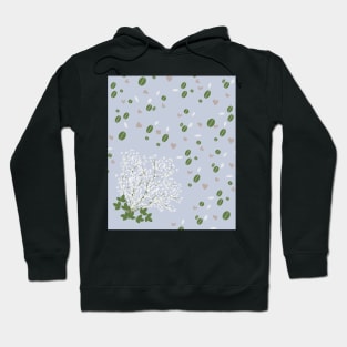 Blue baby's breath flowers Hoodie